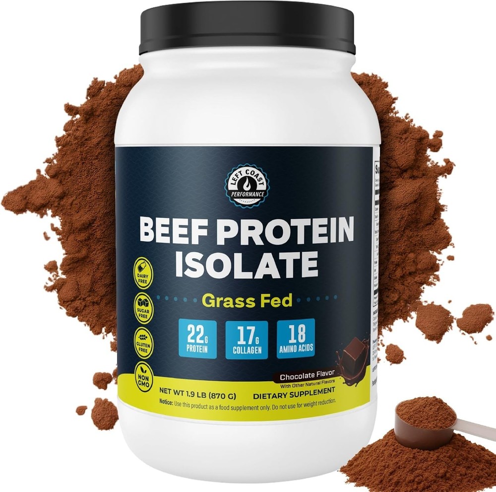 Left Coast Performance Grass-Fed Beef Protein Isolate (Exp 01/28) 30 Servings