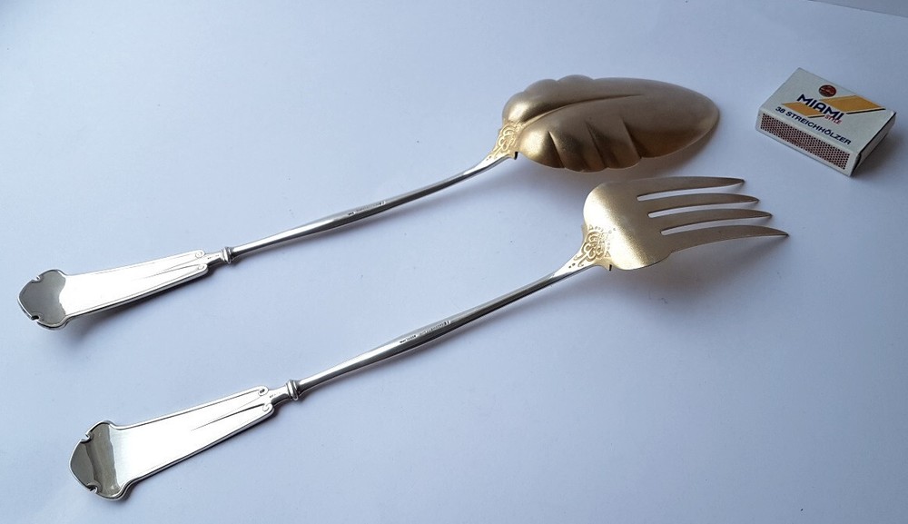 Rare!!! Set Spoon + Fork J.E. Galdwell & Co Silver K226
