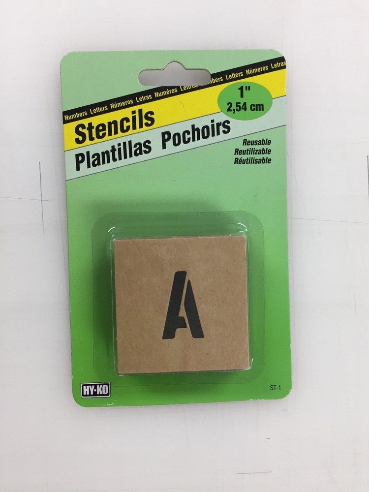 Letter and Number Stencil Kit   1 "  Reusable