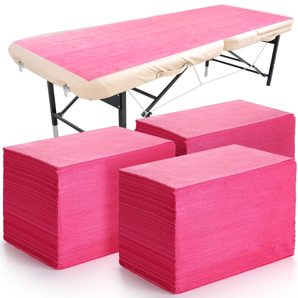 300 Pcs 31" X 71" Massage Table Sheets Waterproof Disposable Bed Sheets Soft Non