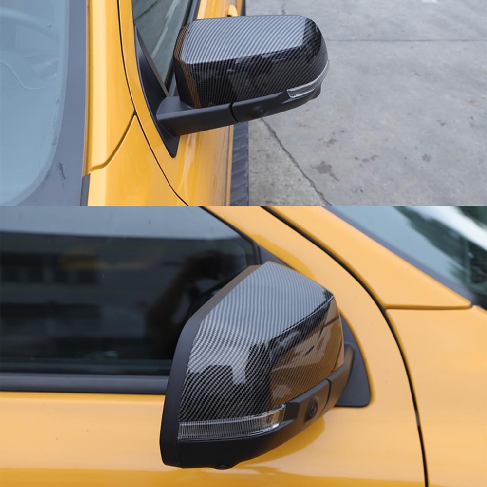 New Door Exterior Rearview Mirror Cover Cap Trim for Ford Ranger 2024 2025 (C...