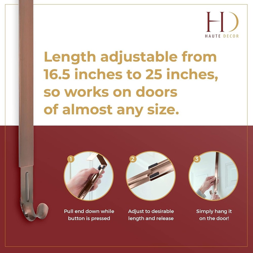 Adjustable Length Wreath Hanger - 20 Lb. Capacity