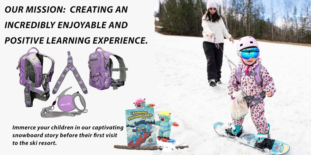 Red Safety Harness for Kids Versatile Ski Snowboard Training System with Leash