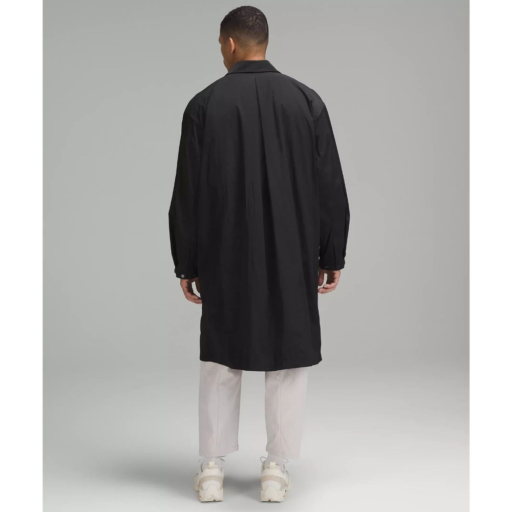 Lululemon LAB Oversized Long Coat Jacket Black BLK Men's Size M NWT
