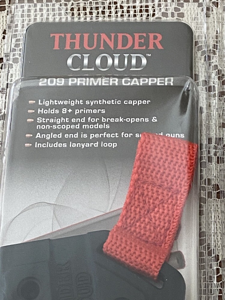 2X Thunder Cloud 209 Inline Muzzle loader Primer Capper by Allen holds Inv-F
