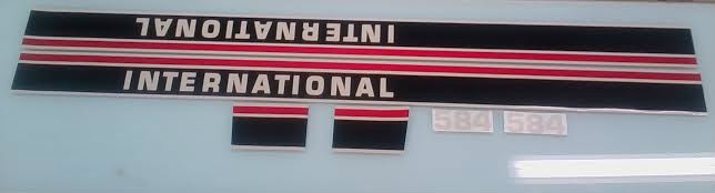 International 584 Hood Decals