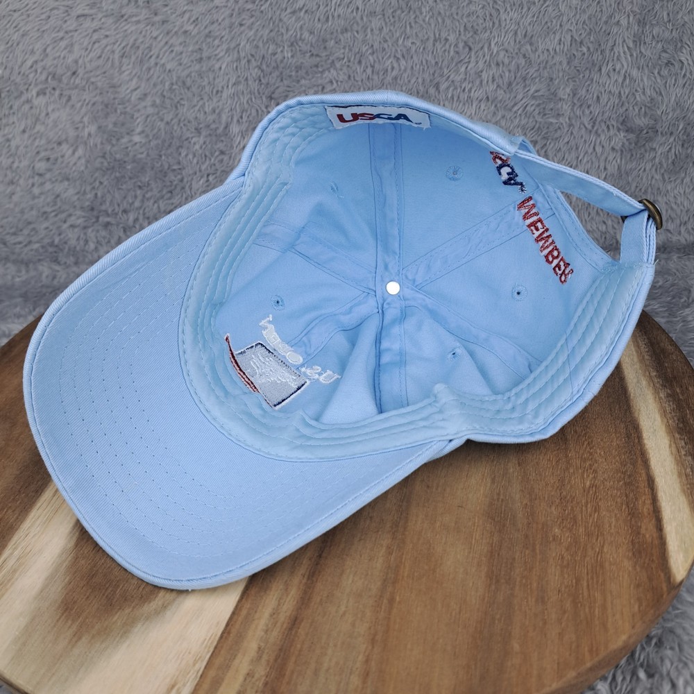 US Open Golf Hat Cap Strap Back Blue White 2019 Pebble Beach USGA Member Script