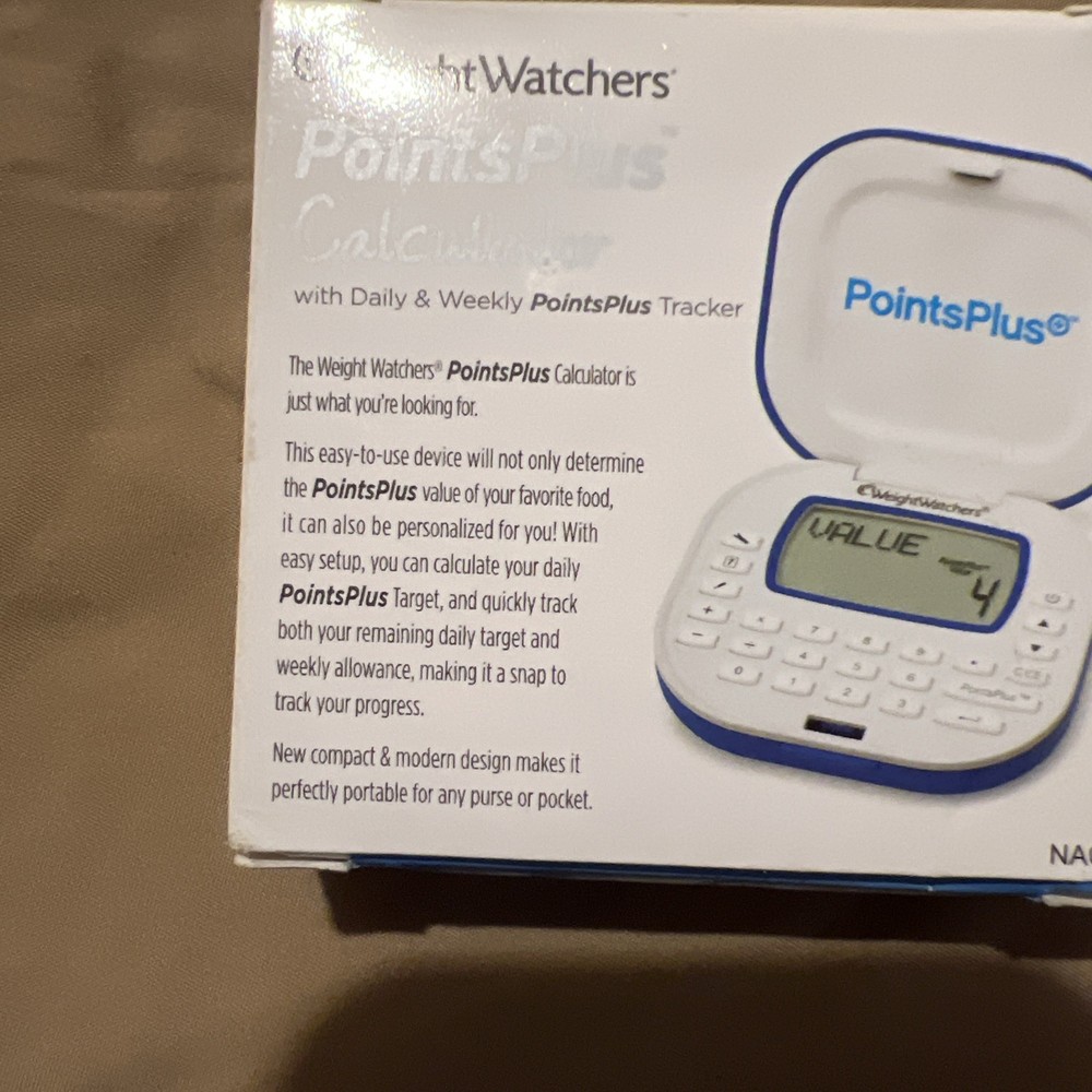 WEIGHT WATCHERS POINTS PLUS CALCULATOR PLASTIC WORKING IN BOX