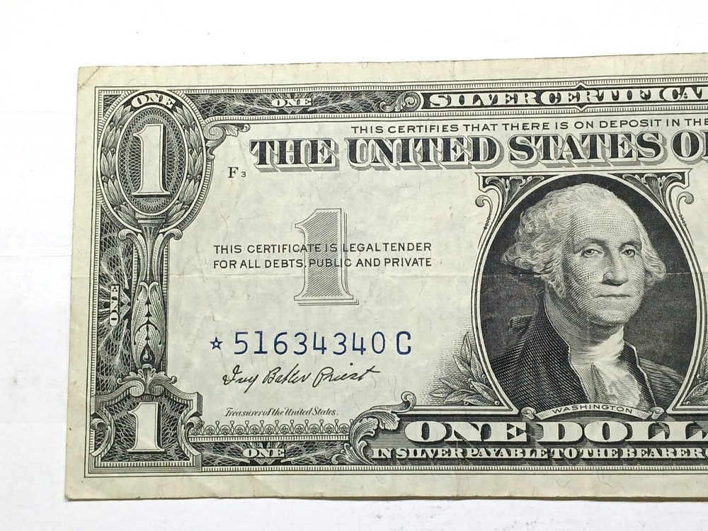 ** STAR ** $1 1957 Silver Certificate Note ** *51634340C