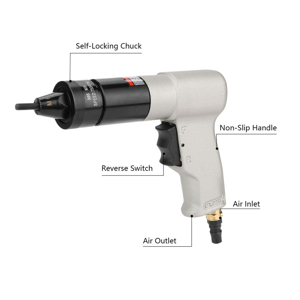 Pneumatic Riveting Pull Nuts Automatic Air Riveter Nut Tools(KP-7322) Part