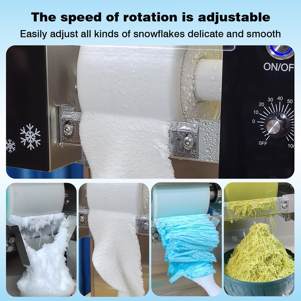 90% New Automatic 275lbs/day Snowflake Ice Machine Shaved Ice Machine