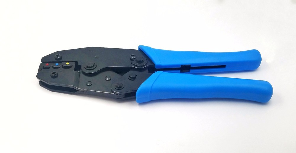 Interchangeable Ratchet Crimping Tool HT-336FM + Dies HT-2W & HT-2E Pin Terminal