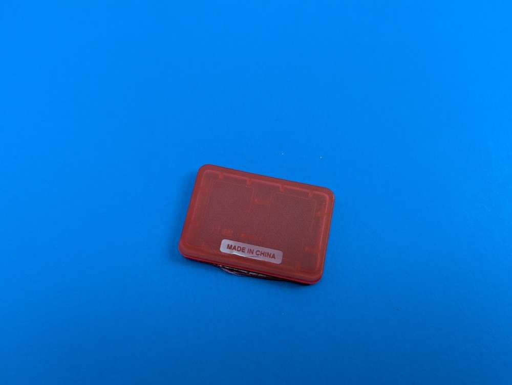 Mini Red Plastic Nintendo Switch Memory Card Case Holder