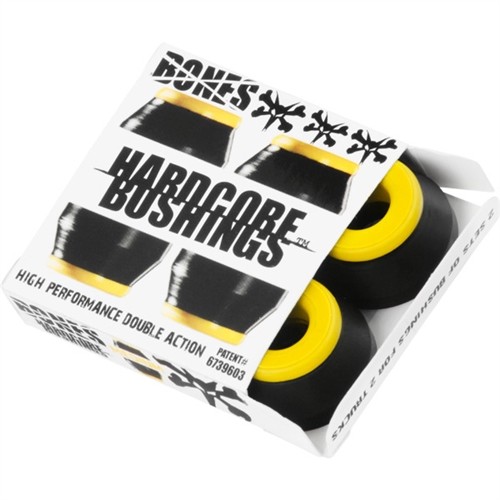 Bones Hardcore Bushings Yellow Black Medium