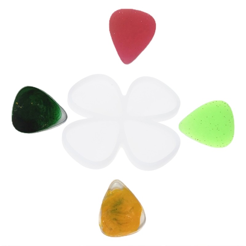 Reusable Pick Casting Mold for Electric Guitar Ukulele Three Stringed Instrument