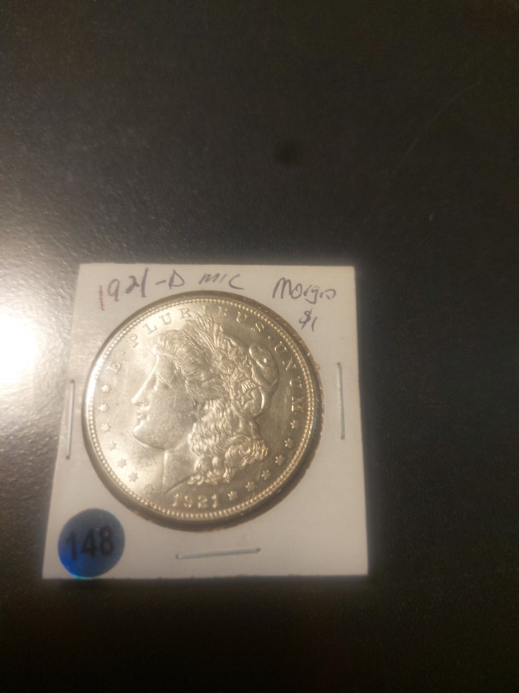 1921 Micro D / Morgan silver dollar 90% silver coin