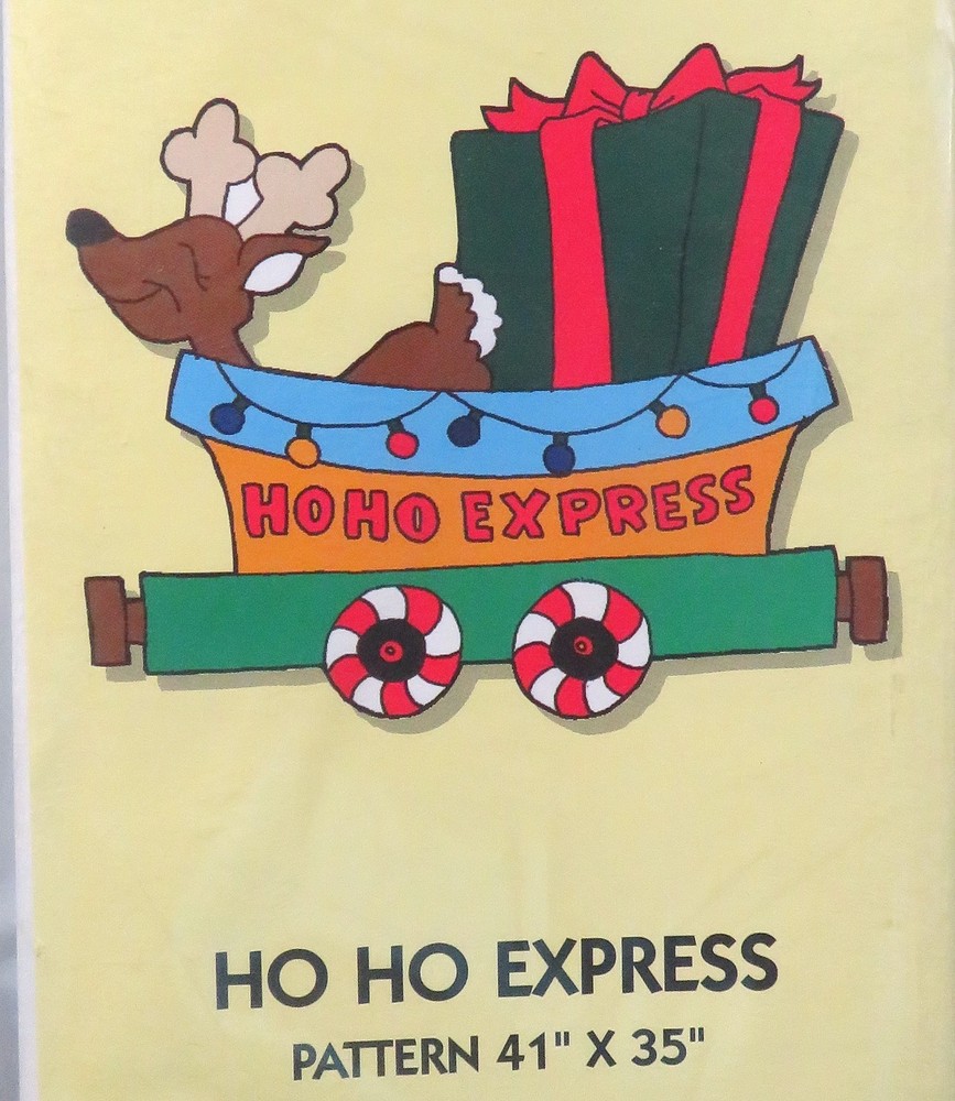 4 patterns Yard Art do it yourself patterns Santa train set, some new unopened.