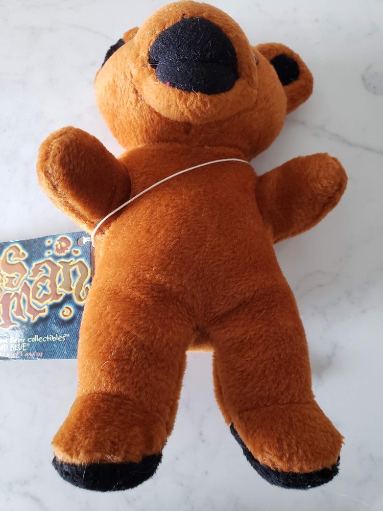 Vintage Liquid Blue ~ Grateful Dead Bean Bear Blues Man