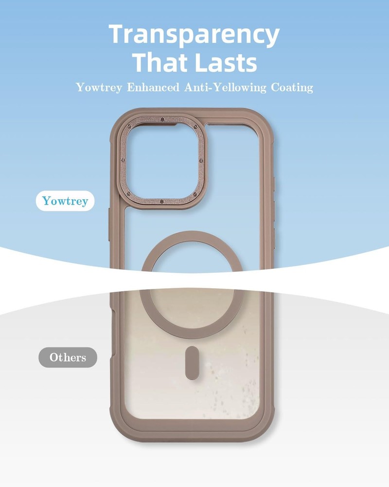 for Clear iPhone 16 Pro Max Case with Belt Clip Holster + 2 Screen Protectors, C