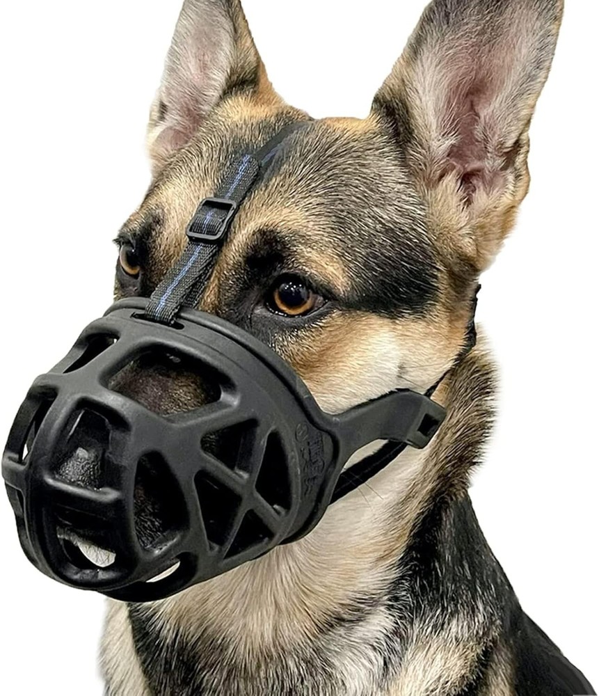 BARKLESS Dog Muzzle, Basket Muzzle for Biting, Chewing and Scavenging L (C-0176)