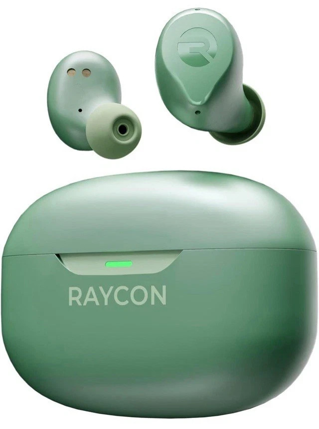 Raycon Everyday Earbuds Plus Wireless Bluetooth Headphones Charging Case - Green