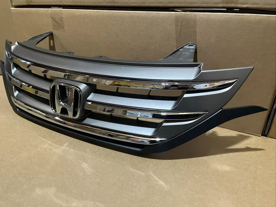 NEW for 2012-2014 HONDA CRV Front Bumper Upper Grille Assembly & Emblem