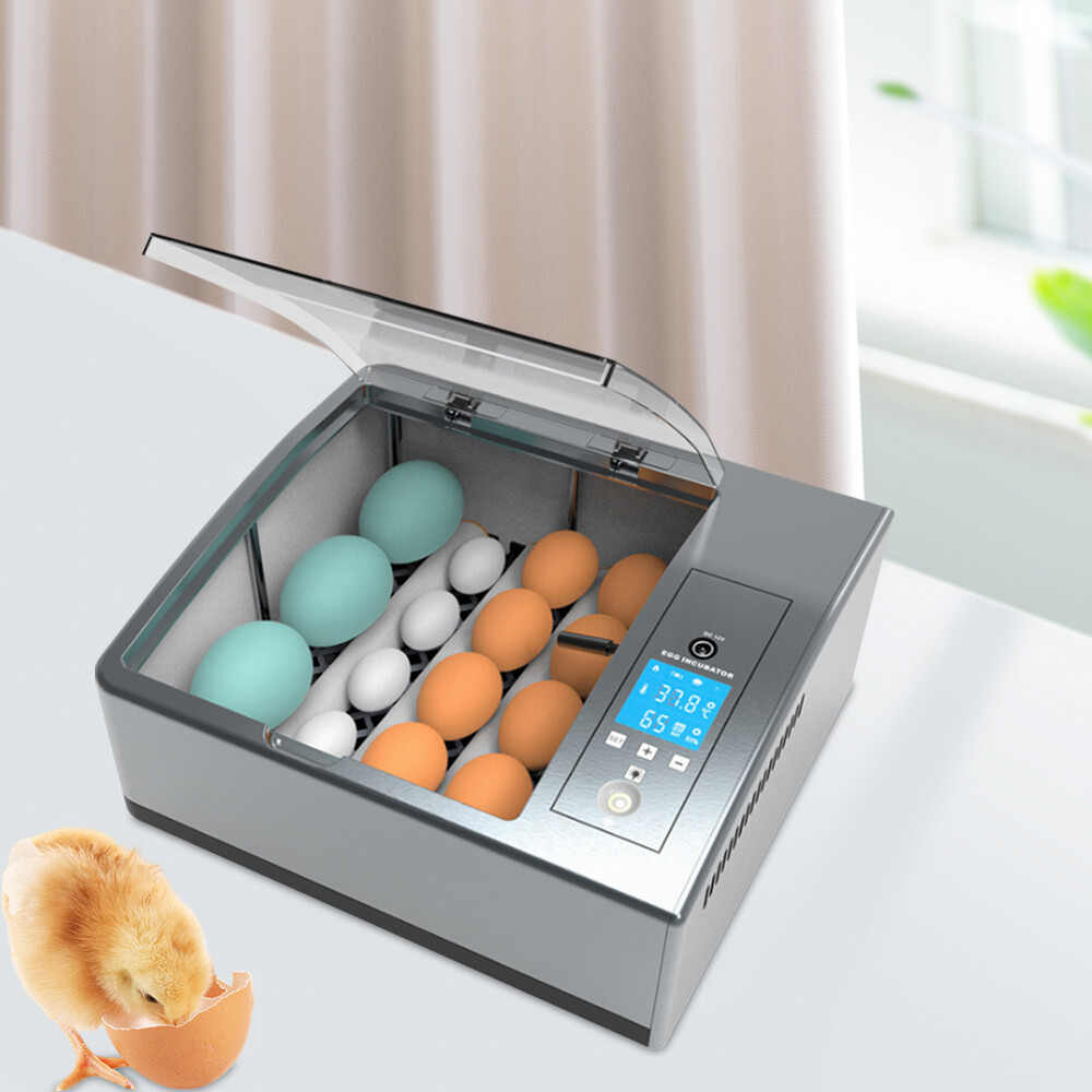 Double-power 16PCS Eggs Automatic Smart Incubator Hatcher w/Temp Control Turning