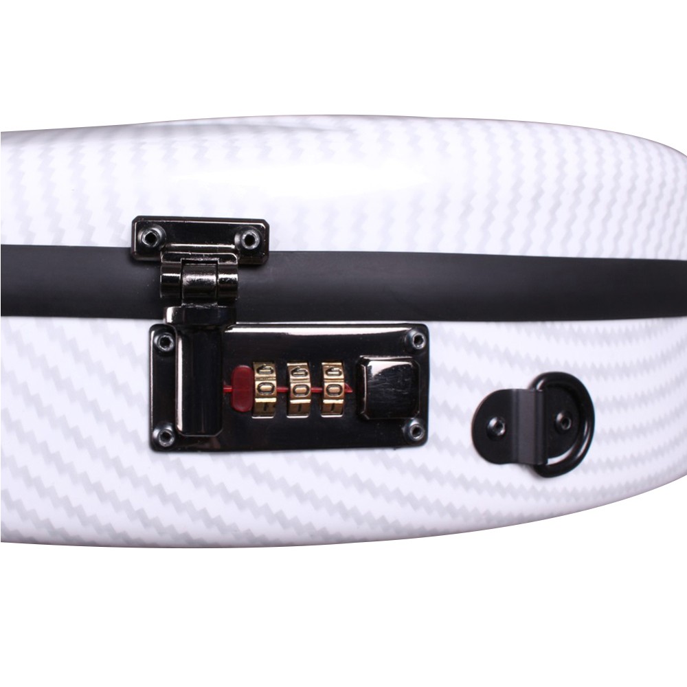 Violin Case 4/4 Hard Shell Carbon Fiber Lightweight with Backstrap and Code lock