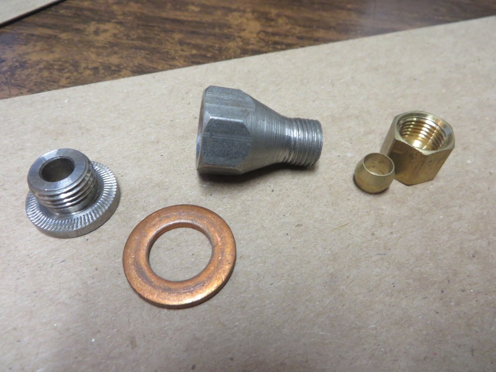 TERMINAL FITTING 3/16" COMPRESSION INLET NOS UNUSED