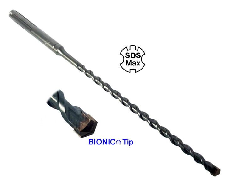Driltec SDS-Max Rotary Hammer Drill Bit 1/2" x 21-1/2"