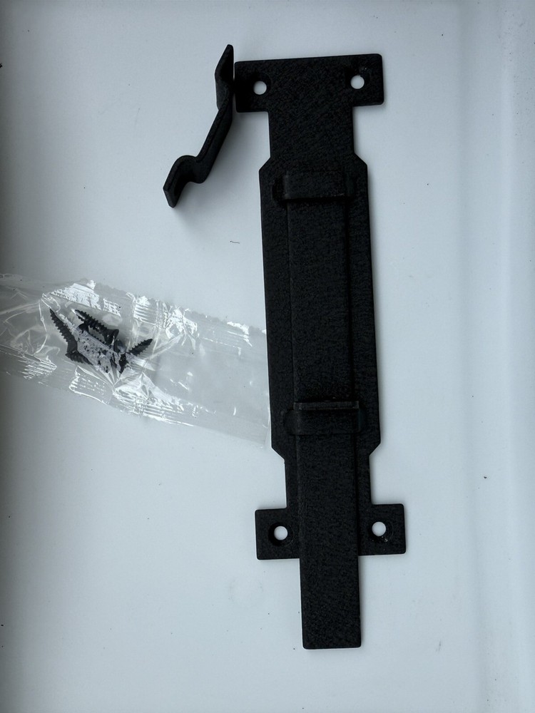 Slate Modern Slide Bolt with Rust Defender Grey 8"