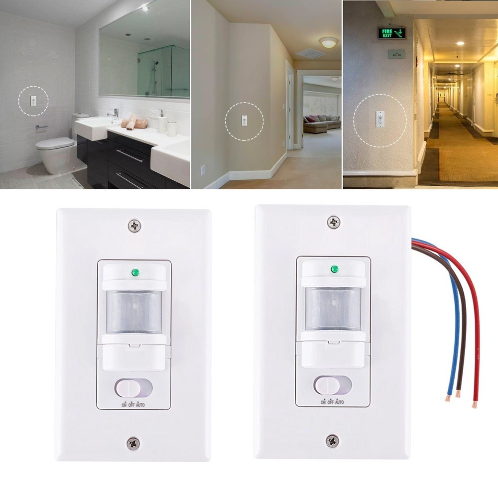 1Pack Automatic PIR Occupancy Motion Sensor Light Switch Auto On/Off Infrared US