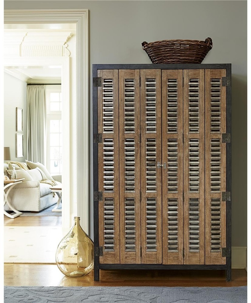 Elegant Bisque and Cobalt Black Libations Locker