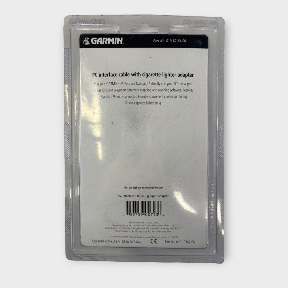 Garmin 010-10164-00 PC Interface Cable with Cigarette Lighter Adapter