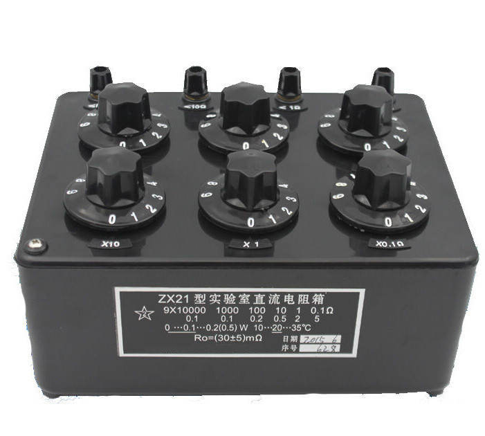 6 Dials Precision Variable Decade Resistor Rotary DC Resistance Box