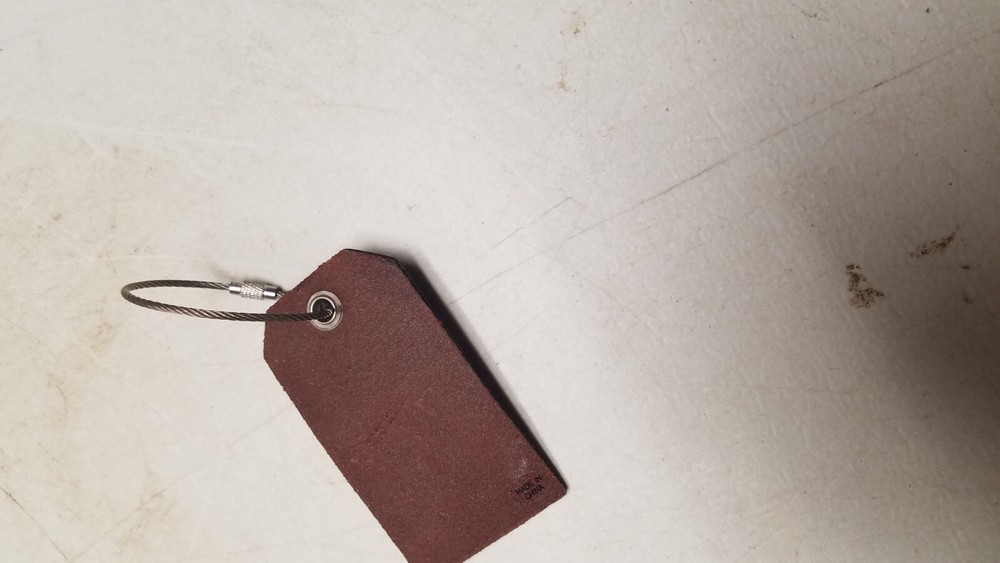 3.5 in Leather Identification Tag (D)