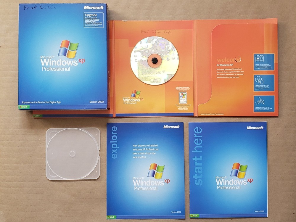 Microsoft Windows XP Professional Version 2002 Upgrade – Complete Retail Box