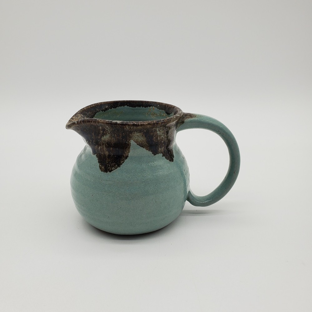 Signed Pinecroft Handmade Small Pottery Pitcher