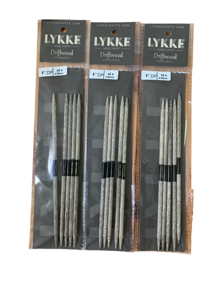 Lykke Driftwood 6" Double Point Needles