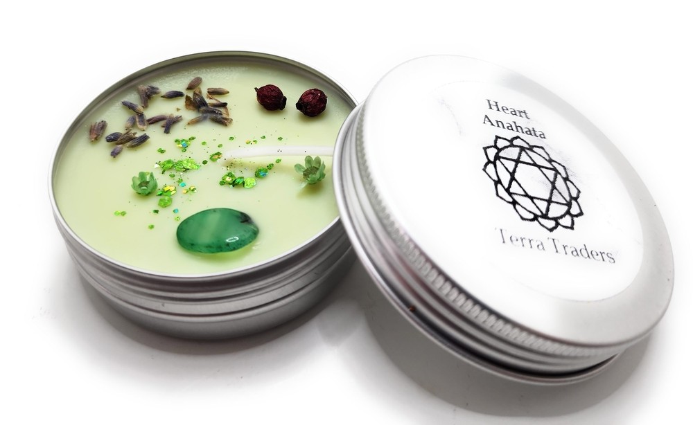 Heart Anahata Chakra Candle