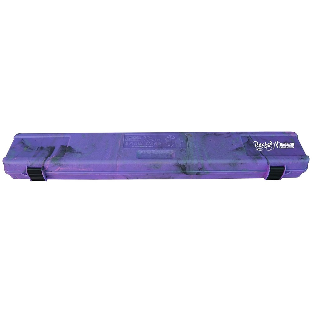 Compact Purple Camo Arrow Case - Stackable Design for 16 Arrows Up to 32.2"