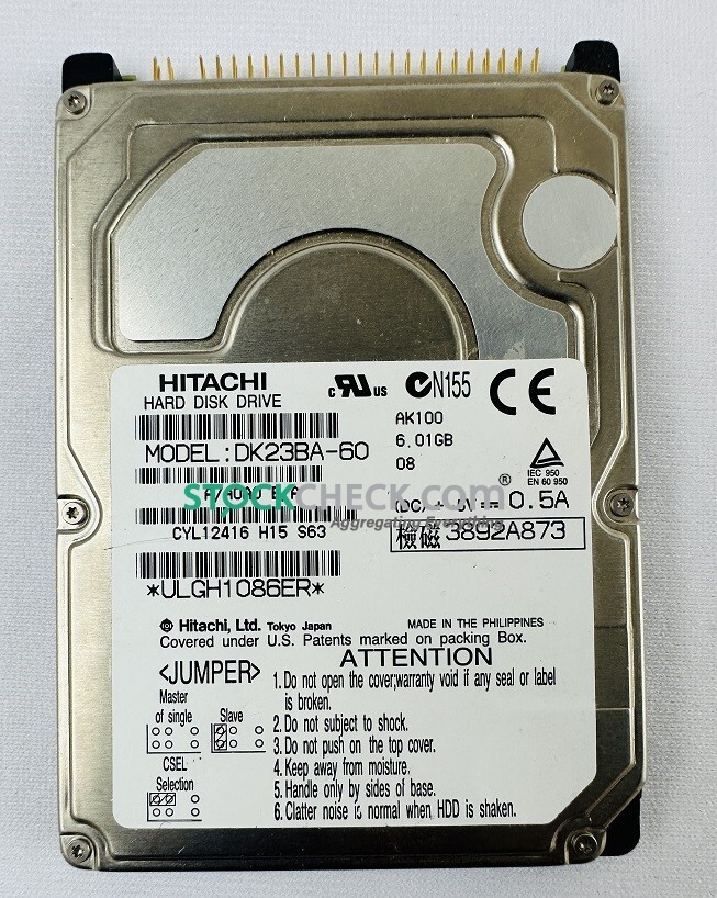 Hitachi DK23BA-60 Hard Disk Drive
