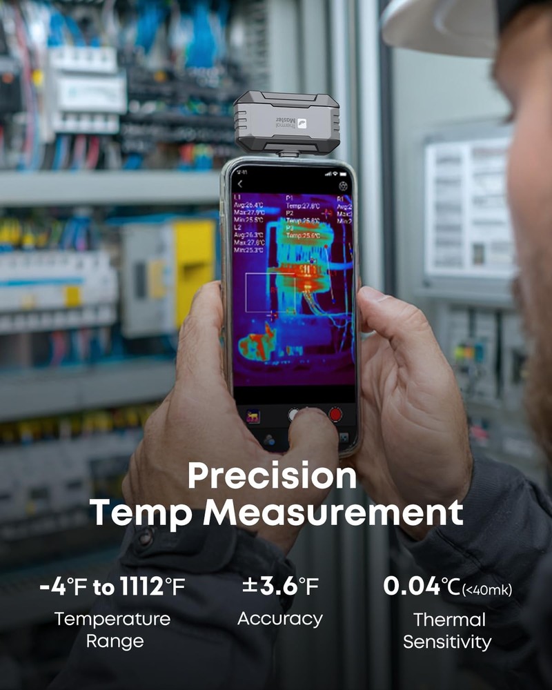 Thermal Master P1 Thermal Camera for USBC iPhone & Android, 320x240 Super Re...