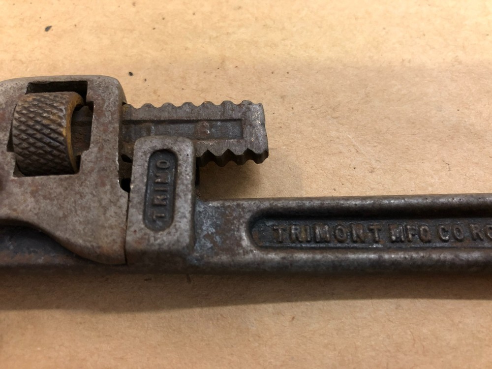 Small Vintage 6" Trimont Trimo No. 6 Pipe Wrench Tool (B)