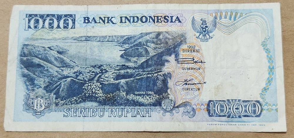 INDONESIA 🇮🇩 1000 RUPIAH BANKNOTE 1995 (P#129d)