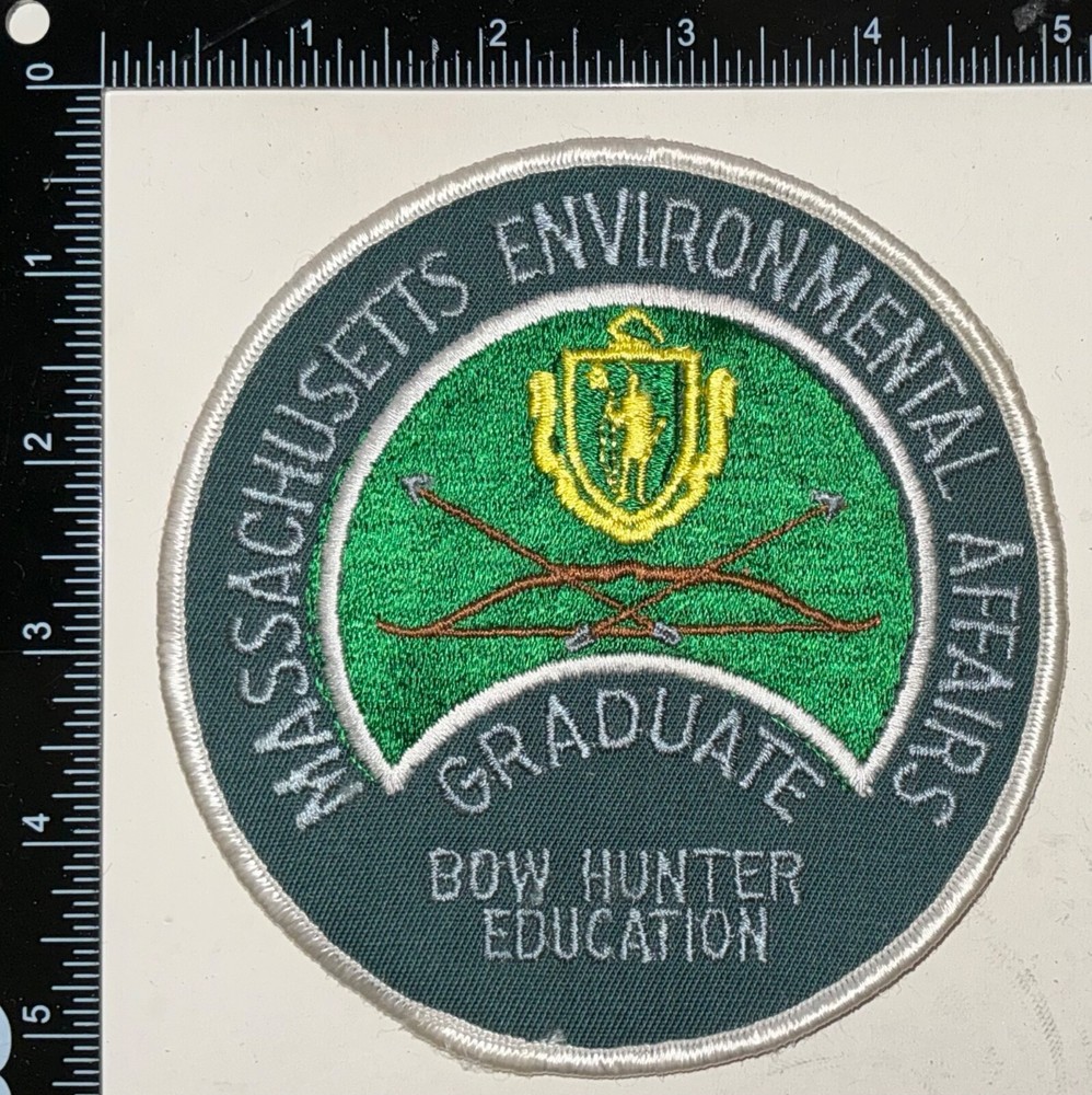 Massachusetts Environmental Affairs Graduate Bow Hunter Education Patch