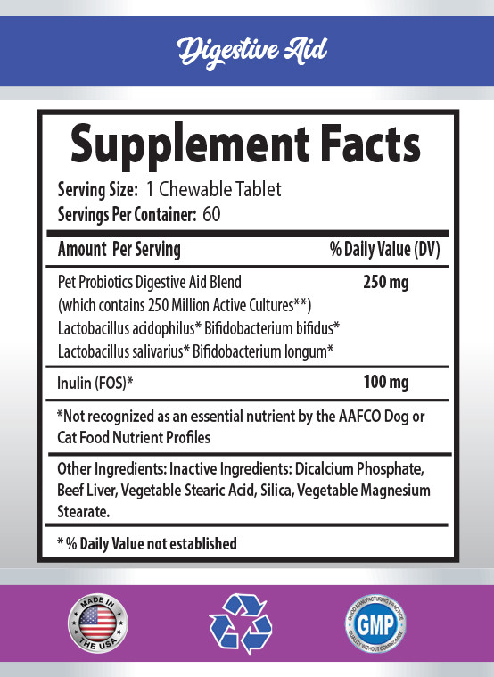 cat probiotic chew - CAT DIGESTIVE AID - cat digestive support