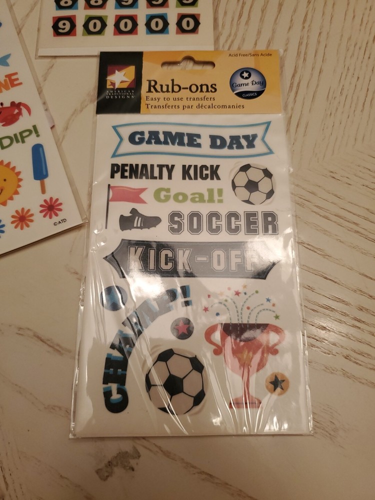 Rub On Transfers Lot