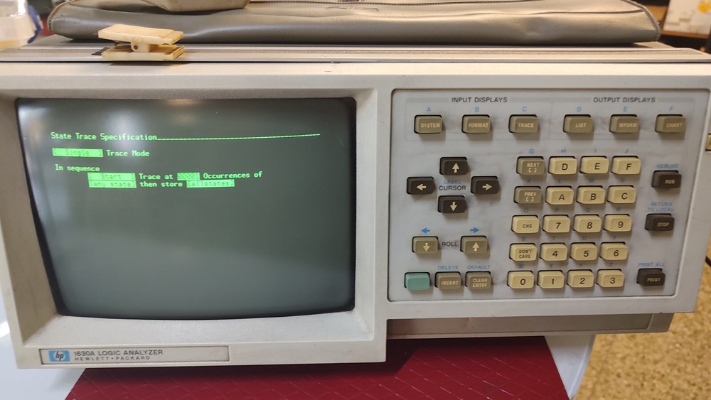 HP Hewlett Packard 1630 A Logic Analyzer- Working