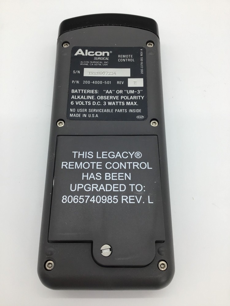 Alcon Surgical Legacy Remote Control 200-4000-501